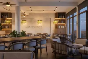 Thiết kế A80 Coffee: Đột phá phong cách Tropical & Wabi Sabi đẳng cấp khu vực